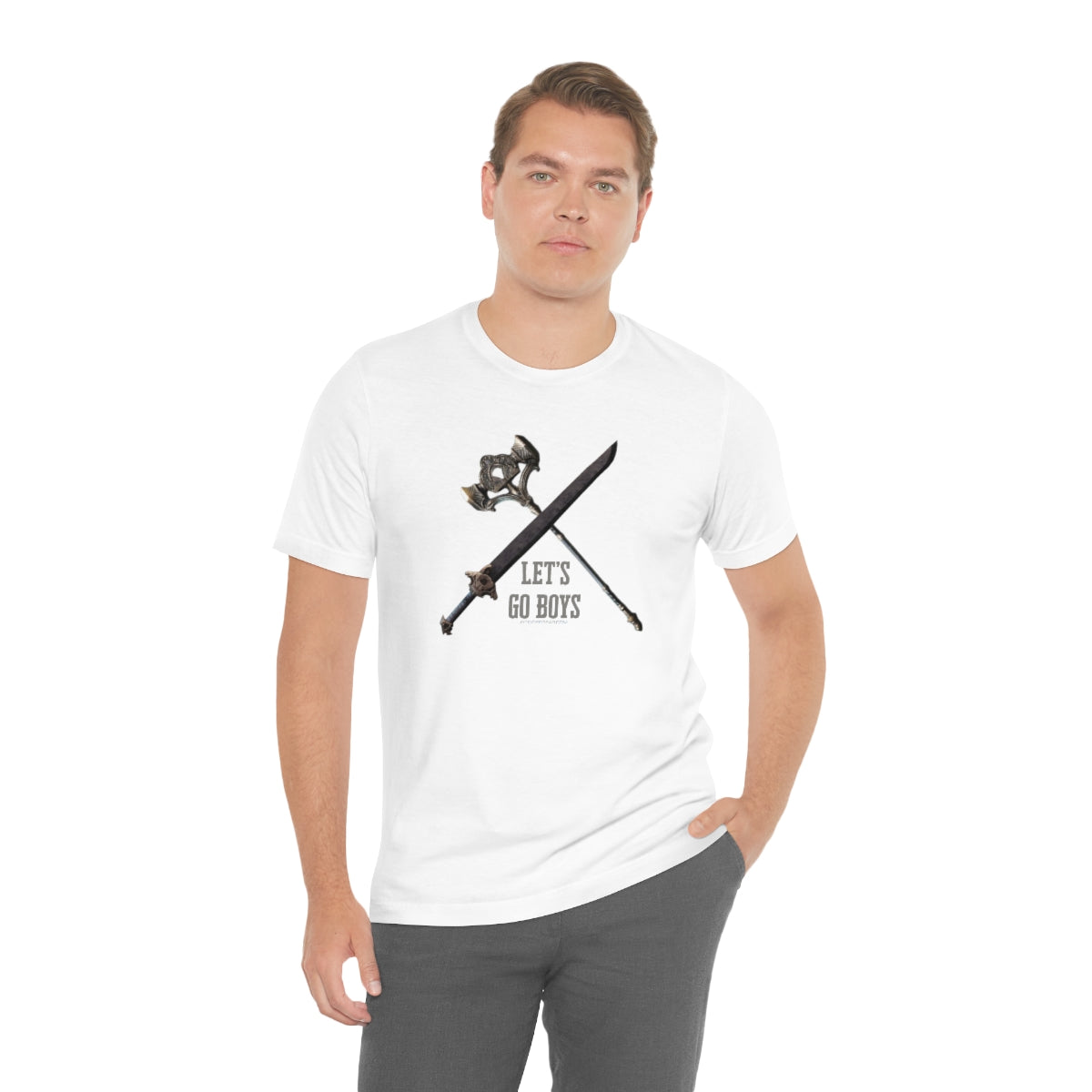 New World Great Sword and Hammer Let's Go Boys T-Shirt