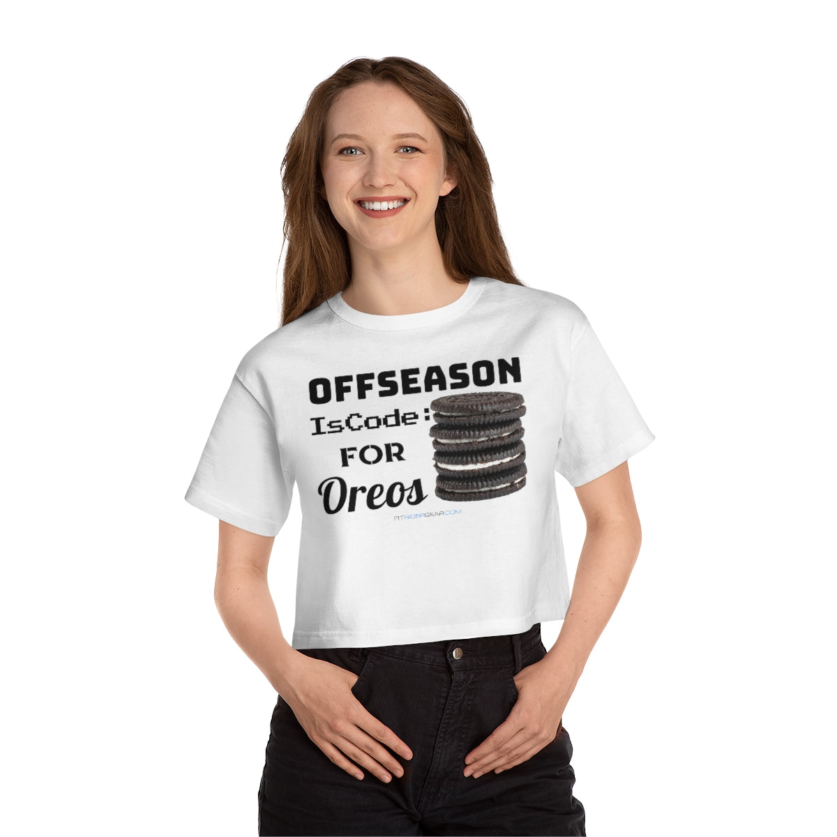 Offseason Is Code For Oreos Cropped T-Shirt