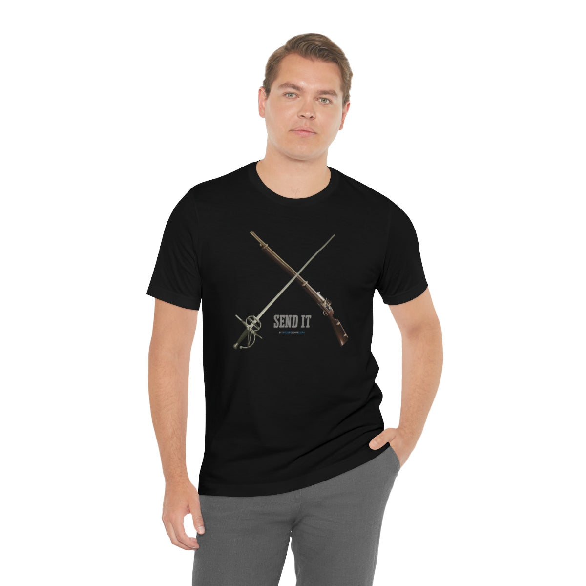 New World Musket and Rapier Send It T-Shirt