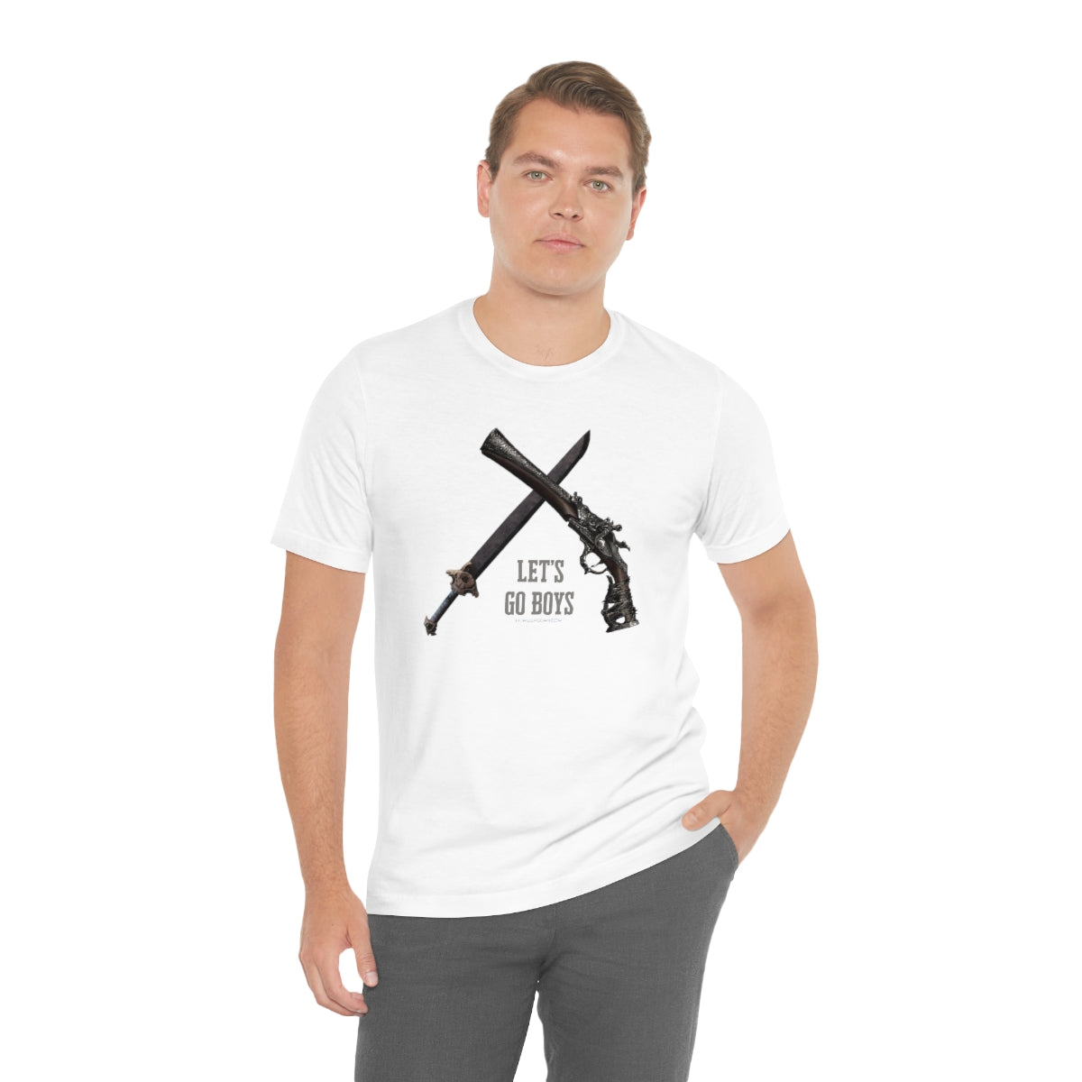 New World Sword and Blunderbuss Let's Go Boys T-Shirt