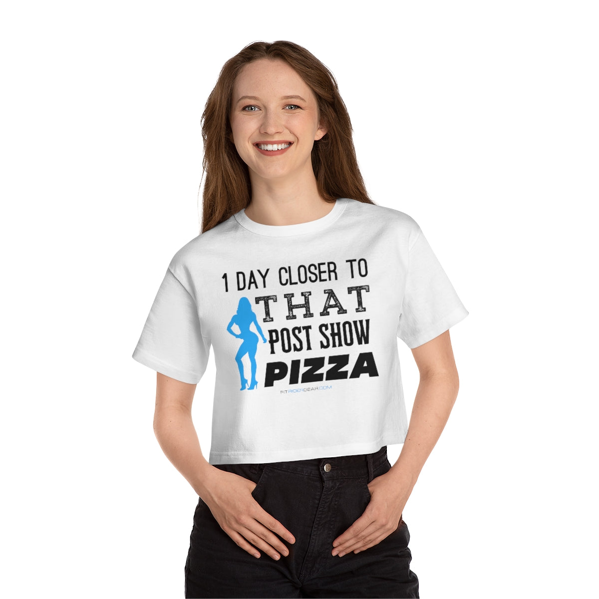 1 Day Closer To That Post Show Pizza Cropped T-Shirt