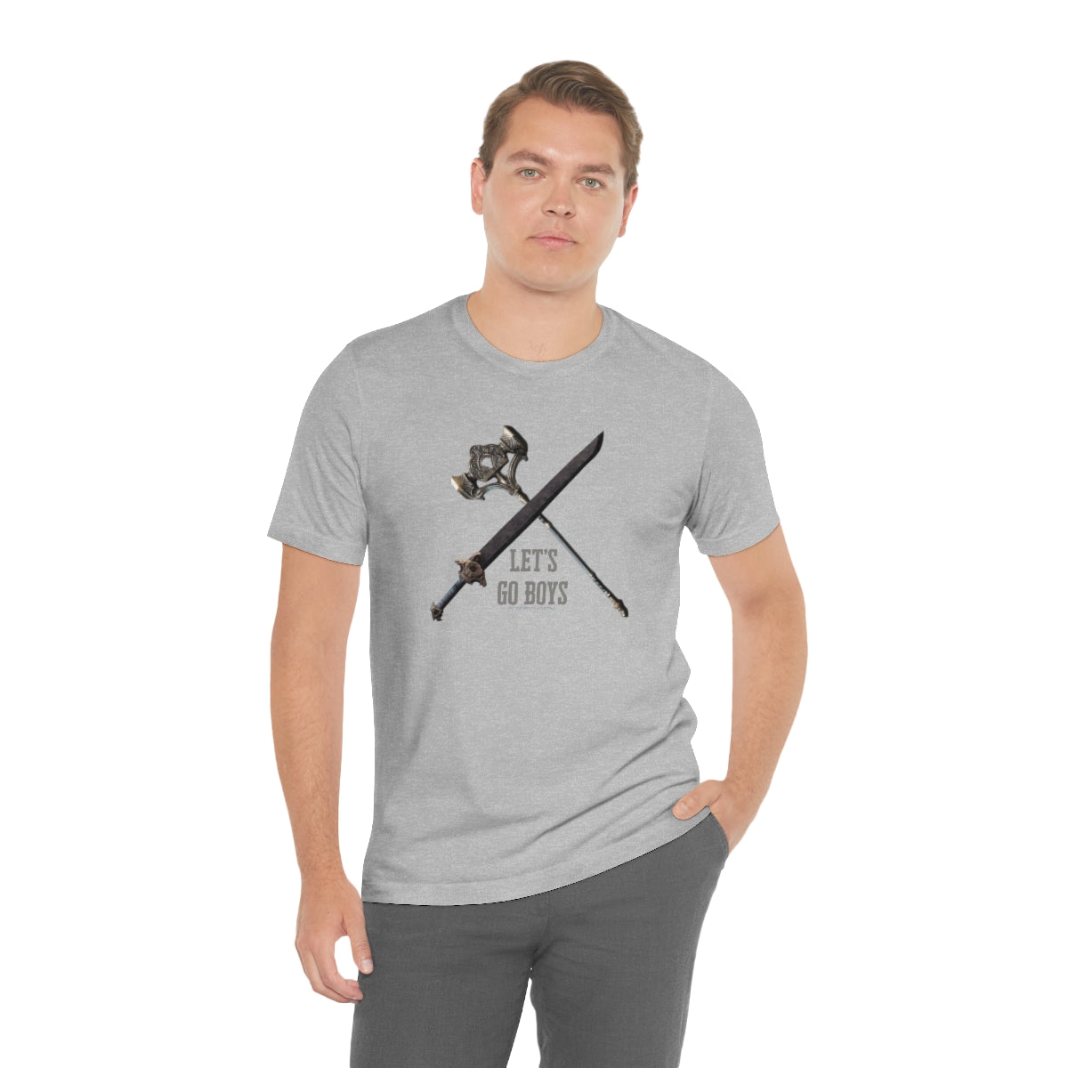 New World Great Sword and Hammer Let's Go Boys T-Shirt