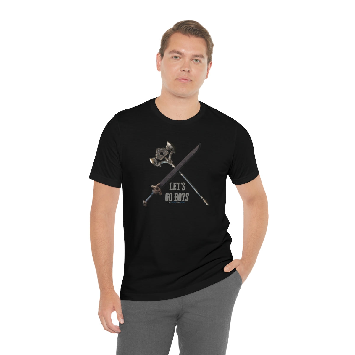 New World Great Sword and Hammer Let's Go Boys T-Shirt