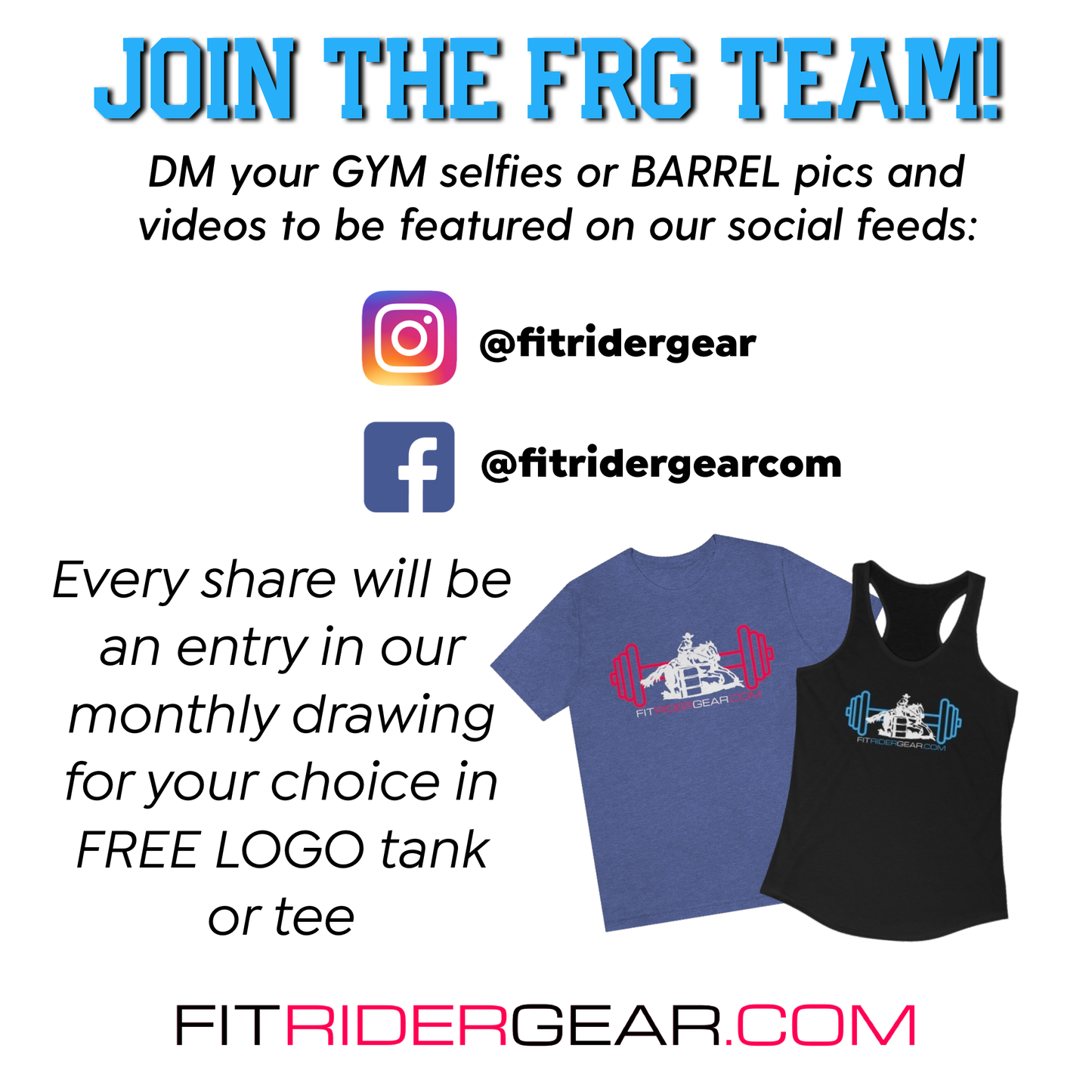 Fit Rider Gear Logo Tank