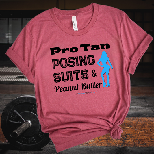 Pro Tan Posing Suits & Peanut Butter T-Shirt