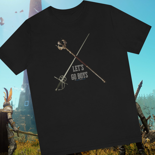 New World Life Staff and Rapier Let's Go Boys T-Shirt