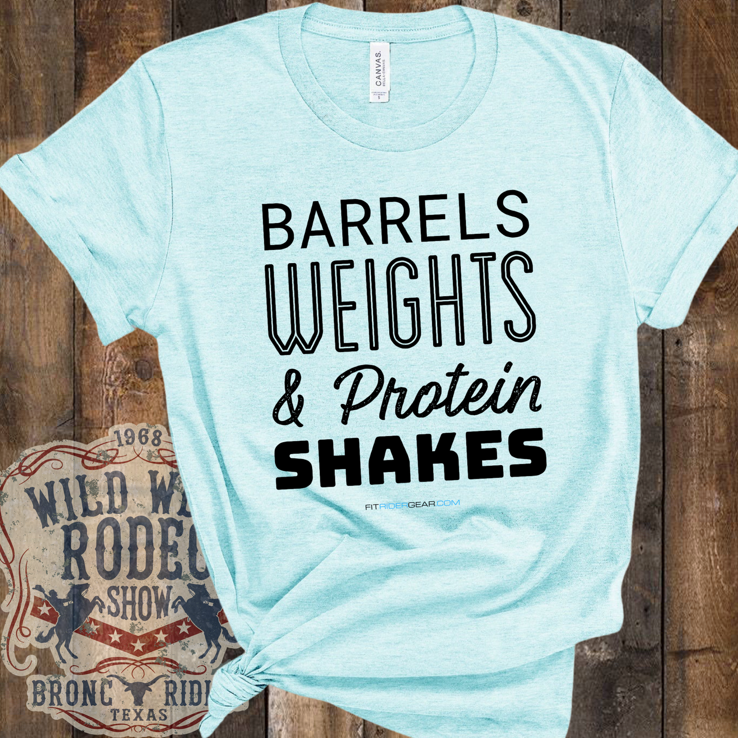 Barrels Weights & Protein Shakes T-Shirt