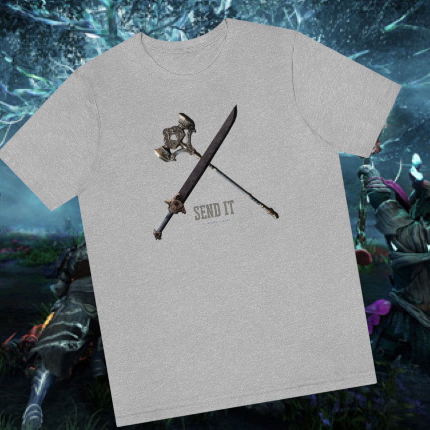 New World Sword and Hammer Send It T-Shirt